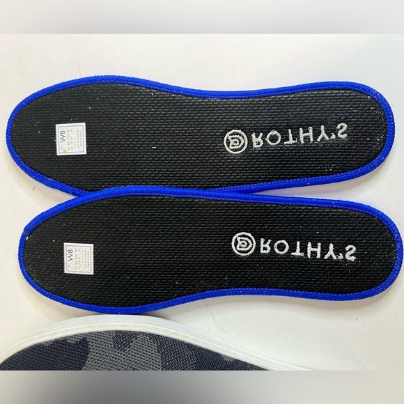 Rothys Original Slip On Sneaker in Grey Camouflage - Picture 9 of 11